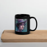 Urban Retreat Beyond Style Black Glossy Mug with sleek design.